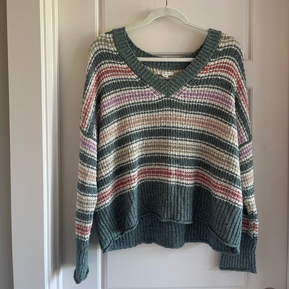American Eagle Striped Sweater